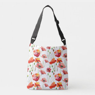 Bolsa Ajustável Flor De Papoila: Simples Fundo Sem Olhos.