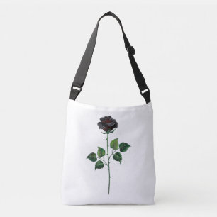 Bolsa Ajustável Flor de rosa preta