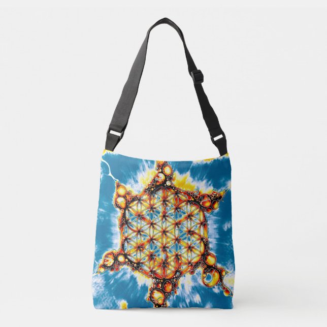Bolsa Ajustável Flor De Vida - Maneiras Coloridas 5 (Frente)
