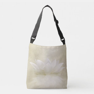 Bolsa Ajustável Flor delicada elegante de Lotus branco/lírio