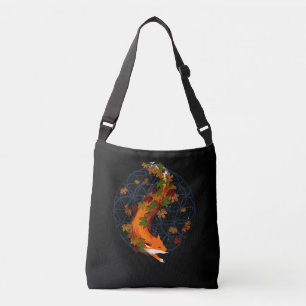 Bolsa Ajustável Flor do Fox da aguarela do animal do espírito da