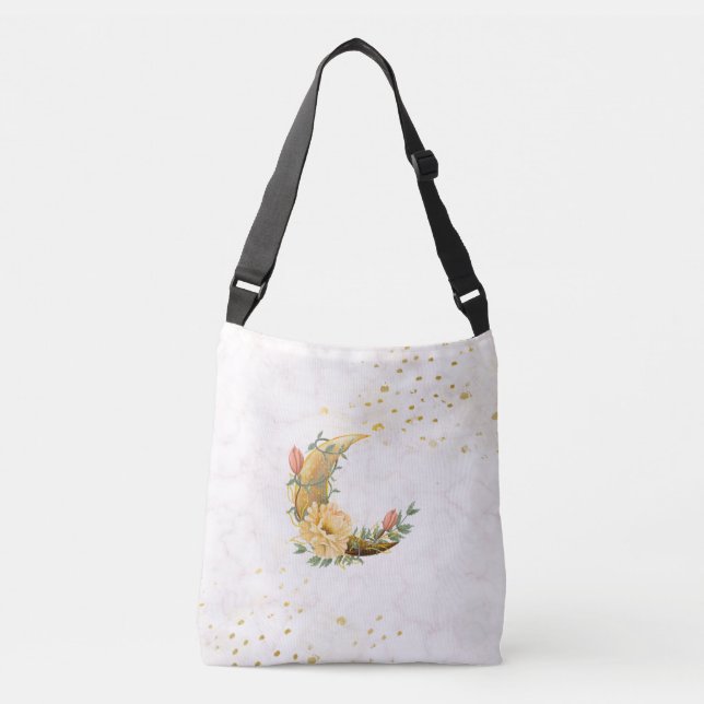 Bolsa Ajustável Flor Lunar Crescente Aurora Fugaz (Frente)