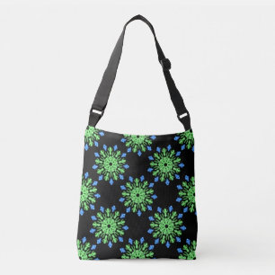 Bolsa Ajustável Flor néon verde e azul
