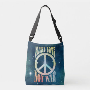 Bolsa Ajustável Flor Power Peace - Fazer Amor Não Guerra 1