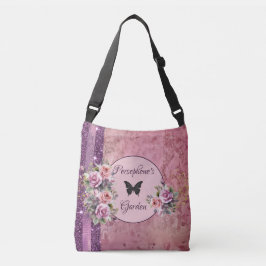 Bolsa Ajustável Flor rosa padrão misto