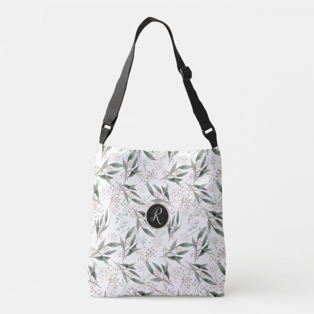 Bolsa Ajustável Flor rosa verde-esverdeada de Elegante (Verso)