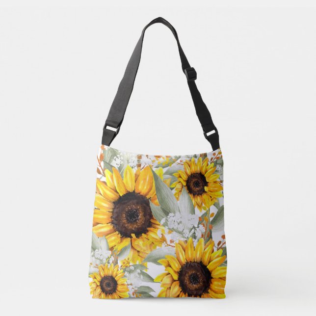 Bolsa Ajustável Flor Rústico Rústico Amarelo (Frente)