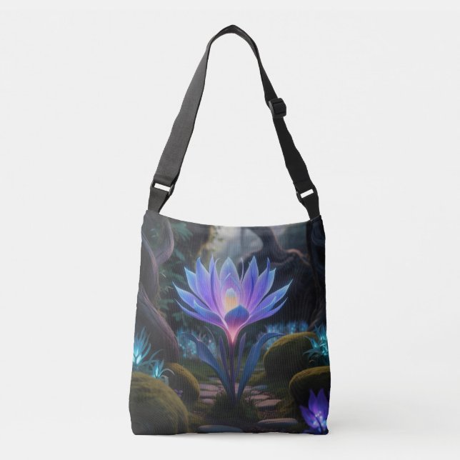 Bolsa Ajustável Floração roxa encantadora (Frente)