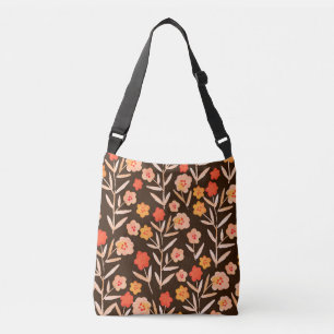 Bolsa Ajustável Floral de Aquarela: Textura Desenhada À Mão