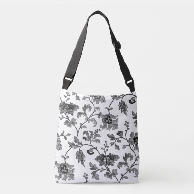 Bolsa Ajustável Floral de cinzas de vindima (Frente)