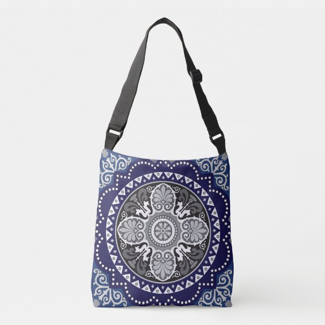 Bolsa Ajustável Floral Detalhado - Design de Paisley Paisley (Frente)