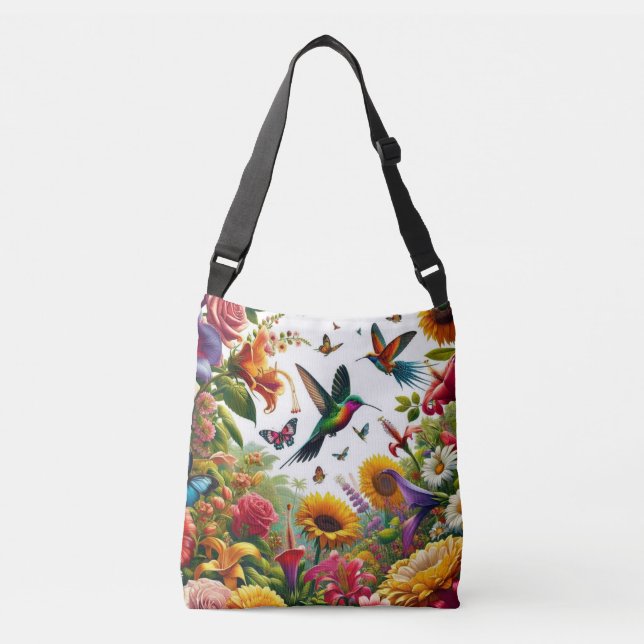 Bolsa Ajustável Floral Flight Fantasy (Frente)