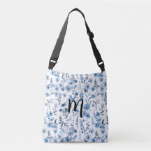 Floral Francês Azul Personalizado