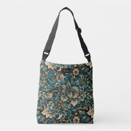 Bolsa Ajustável Floral Peacock Blue Mandala