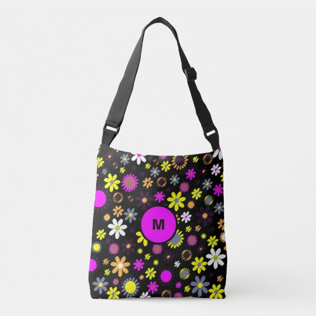 Bolsa Ajustável Floral Preto do Mod (Frente)