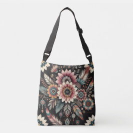 Bolsa Ajustável Flores Boho Noturnas