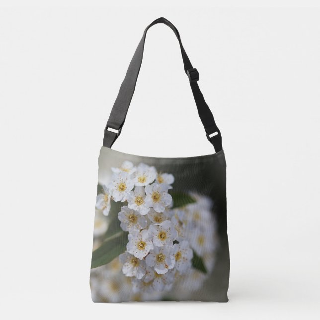 Bolsa Ajustável Flores brancas primavera (Frente)
