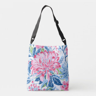Bolsa Ajustável Flores Cor-de-Rosa e Azuis de Verão