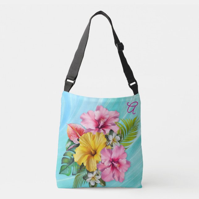 Bolsa Ajustável Flores de Hibisco Tropical Damas de Honra (Frente)