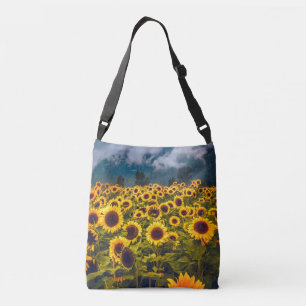 Bolsa Ajustável Flores de Paisagem de Girassol Amarelo