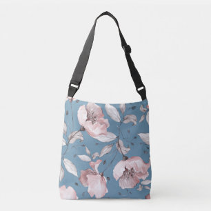 Bolsa Ajustável Flores de primavera, folhas, design sem costura