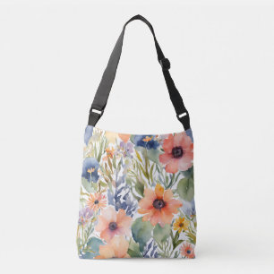 Bolsa Ajustável Flores de Rosas de Aquarela bonito
