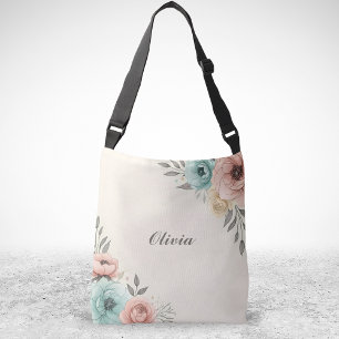 Bolsa Ajustável Flores Desenho Delicadas a Aguarela