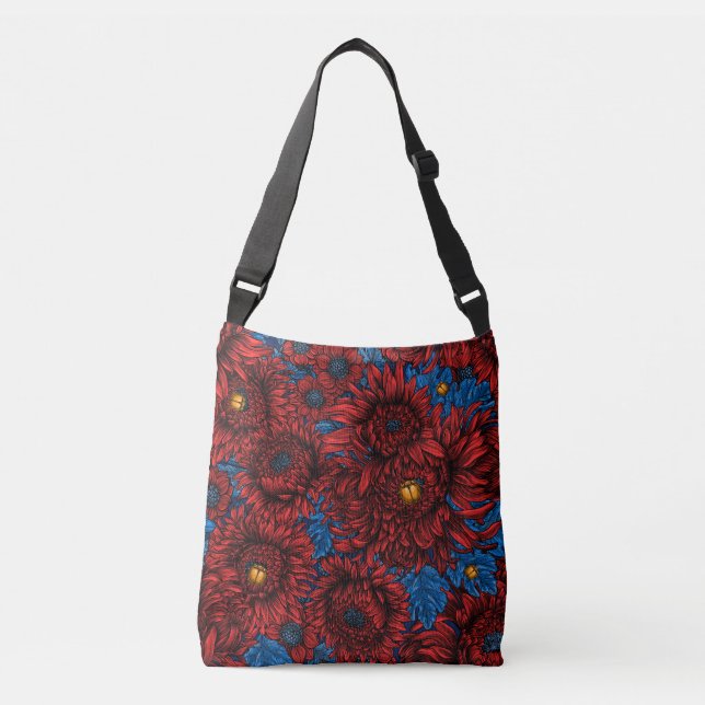 Bolsa Ajustável Flores e besouros rola-rosa (Frente)