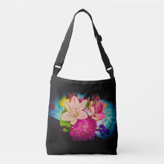 Bolsa Ajustável Flores E Nuvens Saco