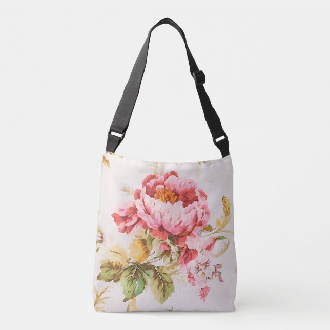 Bolsa Ajustável Flores Finas e Amarelas. Chique Tot (Frente)