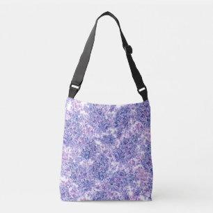 Bolsa Ajustável Flores lilás de cor aquosa violeta