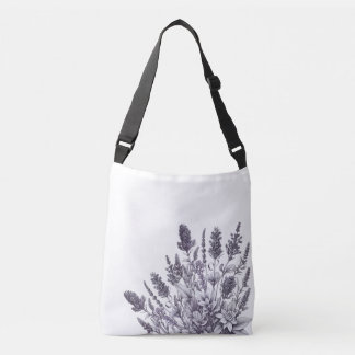 Bolsa Ajustável Flores Pretas e Brancas