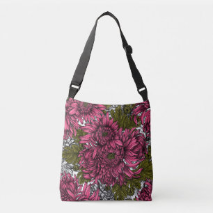 Bolsa Ajustável Flores rosa crisântemo