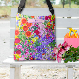 Bolsa Ajustável Flores Vibrantes Personalizadas para Amigos - Pres