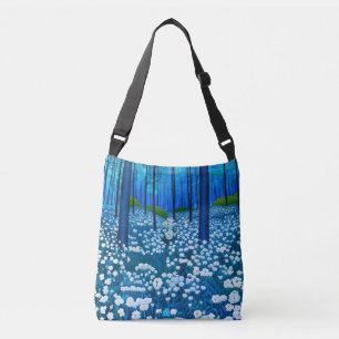 Bolsa Ajustável Floresta Encantada de Flores Silvestres Brancas