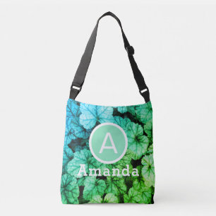 Bolsa Ajustável Folhagem verde-clara e azul