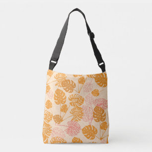 Bolsa Ajustável Folhas de Monstera: silhueta tropical sem costura