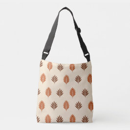 Bolsa Ajustável Folhas de Outono Bege e Marrom Rico