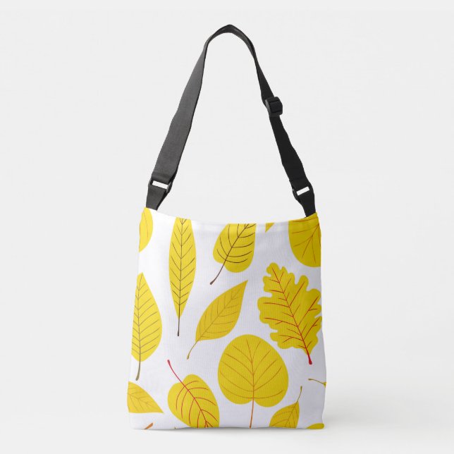Bolsa Ajustável Folhas de outono em amarelo (Frente)