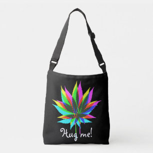 Bolsa Ajustável Folhas de plantas selvagens - cor neon + suas idei