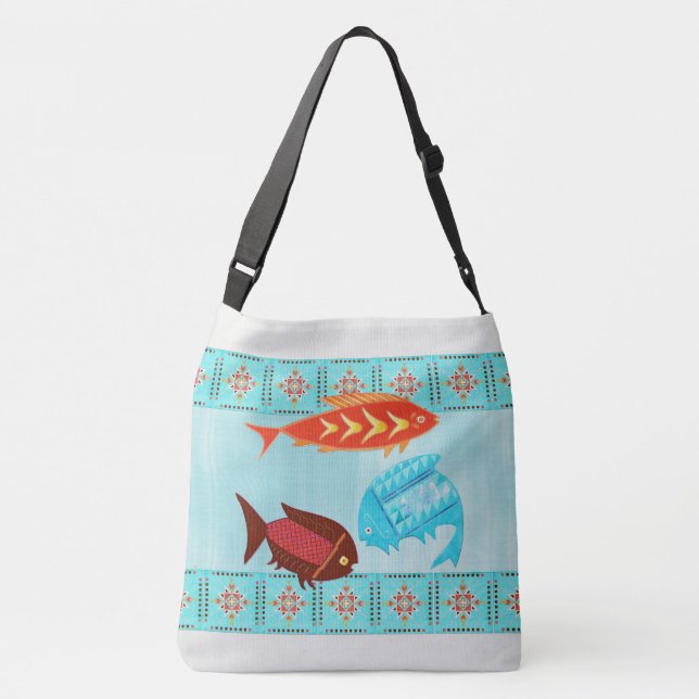 Bolsa Ajustável Folk do Rio Nativo Americano (Verso)