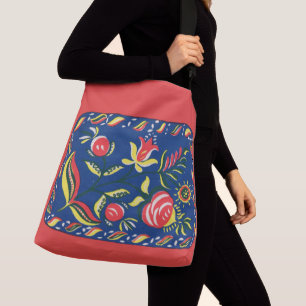 Bolsa Ajustável folky Pensilvânia Dutch Motif