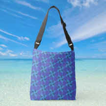 Formas Geométricas em Turquesa e Azul Crossbody