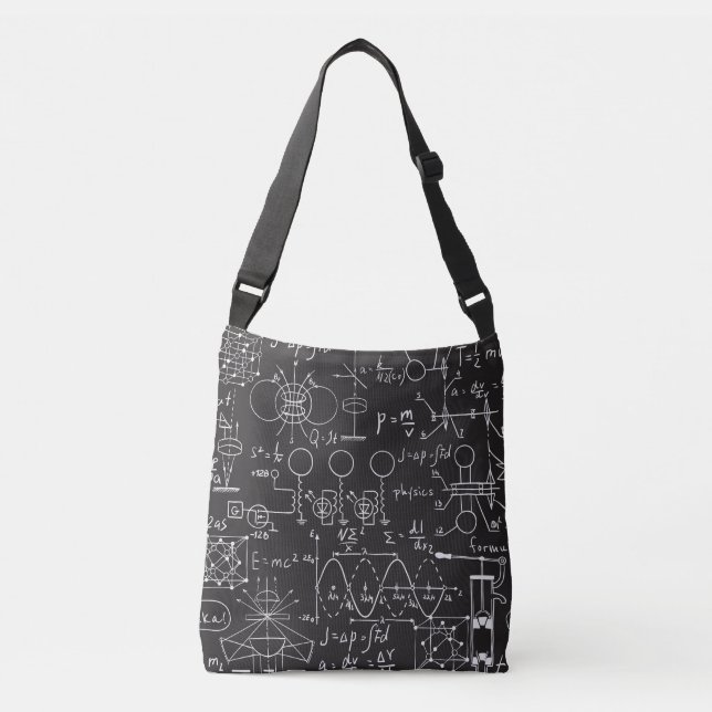 Bolsa Ajustável Fórmulas Científicas: Padrão de Cálculos do Quadro (Frente)