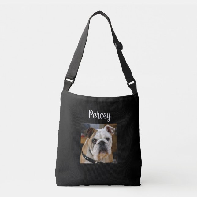 Bolsa Ajustável Foto personalizada de cão (Frente)