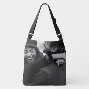 Bolsa Ajustável Foto personalizada em preto e branco