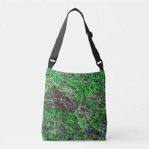 Bolsa Ajustável Fotos de Textura de Finos Galhos de Musgo Verde Vi