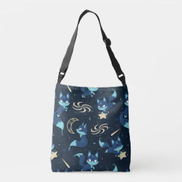 Bolsa Ajustável Fox Moon Dark Blue Moon Foxes