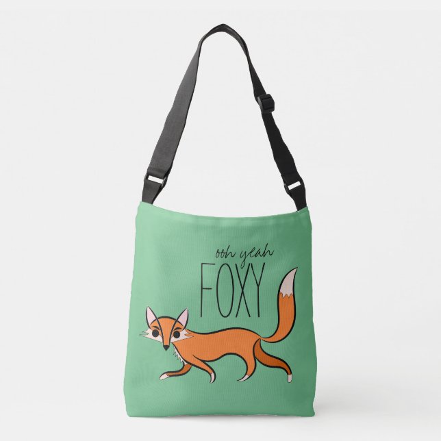 Bolsa Ajustável Foxy Cute Fox Slogan (Frente)