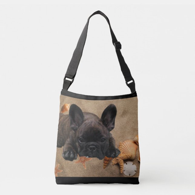 Bolsa Ajustável Französische Bulldogge am Meer Urlaub  (Frente)